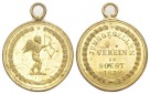 Soest, tragbare Medaille 1832; vergoldet, 7,58 g; Ø 28,5 mm