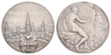 versilberte Medaille 1904; 16,74 g; Ø 33,8 mm