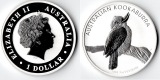Australien  1 Dollar (Kookaburra) 2010  FM-Frankfurt  Feingewi...