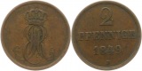 8885 Hannover 2 Pfennig 1849