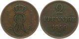8886 Hannover 2 Pfennig 1850