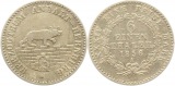 8891 Anhalt Bernburg 1/6 Taler 1856
