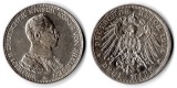 Preußen, Kaiserreich  3 Mark  1914 A  FM-Frankfurt Feingewich...