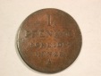 B25 Hannover 1 Pfennig 1832 in vz+ Originalbilder