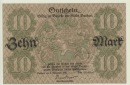 Deutschland 10 Mark Schein Bautzen 1918 in Er. I-II