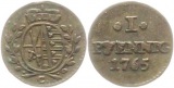 8928 Sachsen 1 Pfennig 1765