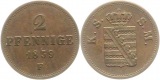 8939 Sachsen 2 Pfennig 1859