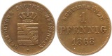 9050 Sachsen Meiningen 1 Pfennig 1868