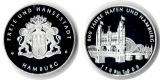 Deutschland Medaille 1989 FM-Frankfurt Feingewicht: ca.19,8g S...