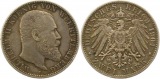 9061 Württemberg  2 Mark 1904 sehr schön