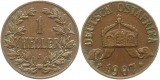 9109 Deutsch Ost Afrika 1 Heller 1907