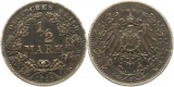 9137 Kaiserreich  1/2 Mark  1918 G