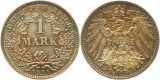 9153 Kaiserreich  1 Mark  1911 E