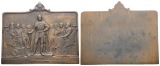 Bronzemedaille,Preußen, 1914, korrodiert; 142,43 g; 66,4 x 80...