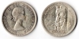 Kanada 1 Dollar  1958  FM-Frankfurt Feingewicht: 18,65g Silber...