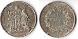 Frankreich  10 Francs  1967  FM-Frankfurt  Feingewicht: 22,5g ...