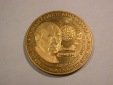 B26 UDSSR/Rußland Gorbatschow hart vergoldet Medaille 40 mm O...