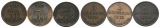 Altdeutschland, 3 Kleinmünzen (1858/1865/1866)