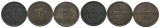 Altdeutschland, 3 Kleinmünzen (1864/1859/1858)
