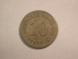 C01 KR 10 Pfennig 1876 B in s-ss  Orginalbilder