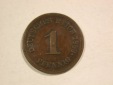 C01 KR 1 Pfennig 1889 E in fast schön Orginalbilder