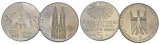 BRD Gedenkmünzen (2 Stück), 5 Mark 1979/1980