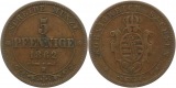 9527 Sachsen 5 Pfennig 1862