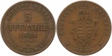 9528 Sachsen 5 Pfennig 1864