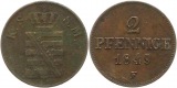 9530 Sachsen 2 Pfennig 1849
