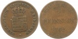9557 Sachsen Meiningen 2 Pfennig 1862