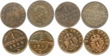 9565  Preussen 4 Kleinmünzen