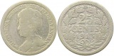 9668 Niederlande 25 Cent Silber 1913