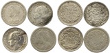 9683 Niederlande 10 Cent Silber Lot 4 Stück