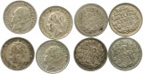 9685 Niederlande 10 Cent Silber Lot 4 Stück