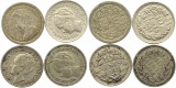 9694  Niederlande 10 Cent Silber Lot 4 Stück