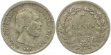 9700  Niederlande 5 Cent 1850  Silber
