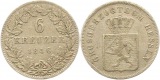 9781 Hessen Darmstadt 6 Kreuuer 1846