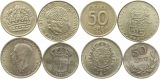 9972 Schweden Lot von 4 Silbermünzen