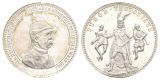 Messingmedaille 1888, versilberte, Ø= 28mm, 9,15g