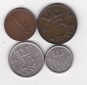 Niederlande, 1,5,10,25 Cent 1948