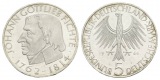 BRD, 5 Mark 1964 Johann Gottlieb Fichte