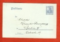 Deutsches Reich Postkarte 2 Pfennig mit Wz.S5 beschrieben mit ...