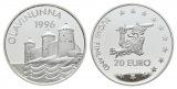 Olavinlanna 1996, 20 Euro, silber ( 27,11 g/ 38,57 mm)