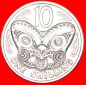+ MAORI MASKE: NEUSEELAND ★ 10 CENTS - 1 SHILLING 1967! OHNE...