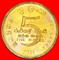 + SONNE UND MOND: SRI LANKA ★ 5 RUPEES 2011! OHNE VORBEHALT!