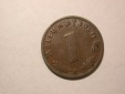 D04  3.Reich  1 Pfennig 1937 F in ss Orginalbilder