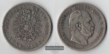 Preussen, Kaiserreich  5 Mark  1876 B  Wilhelm I. 1861-1888   ...