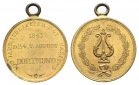 Dortmund - Medaille 1843; tragbar, vergoldet; 8,79 g, Ø 28 mm