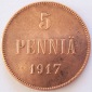 Finnland 5 Penniä 1917