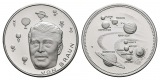Linnartz Raumfahrt Silbermedaille 1969 Wernher von Braun PP Ge...